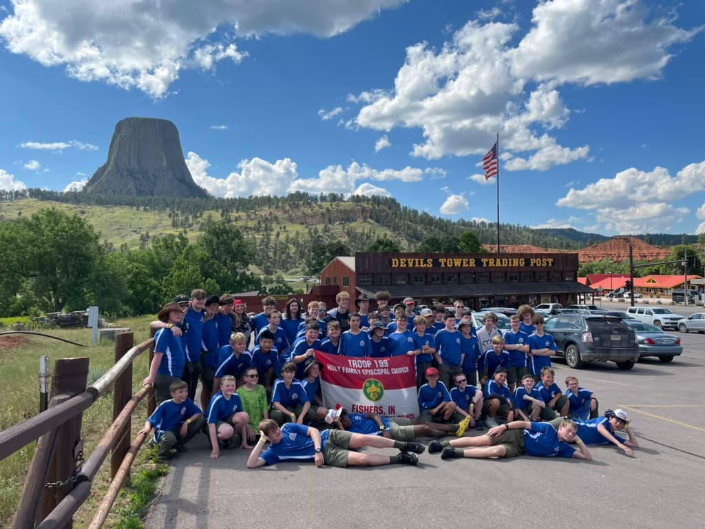 Troop 199 at Devils Tower